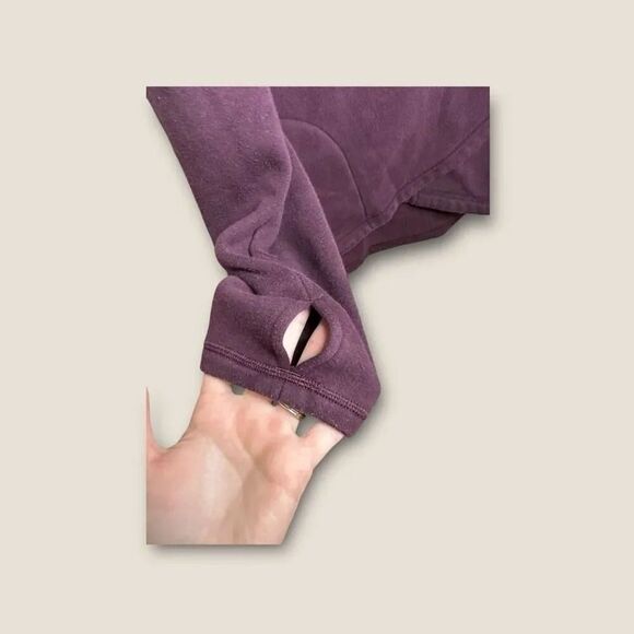 Athleta Cozy Karma Asymmetrical Pullover Sweatshirt Zipper Jacket Size Small - Picture 7 of 10